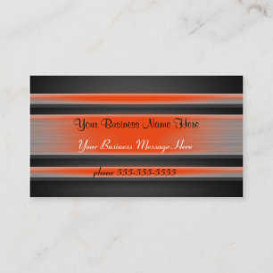 Vorlage für Orange Tinted Metal Business Card Visitenkarte
