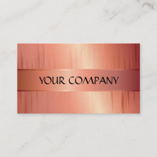 Vorlage für Peach Metallic Card Visitenkarte