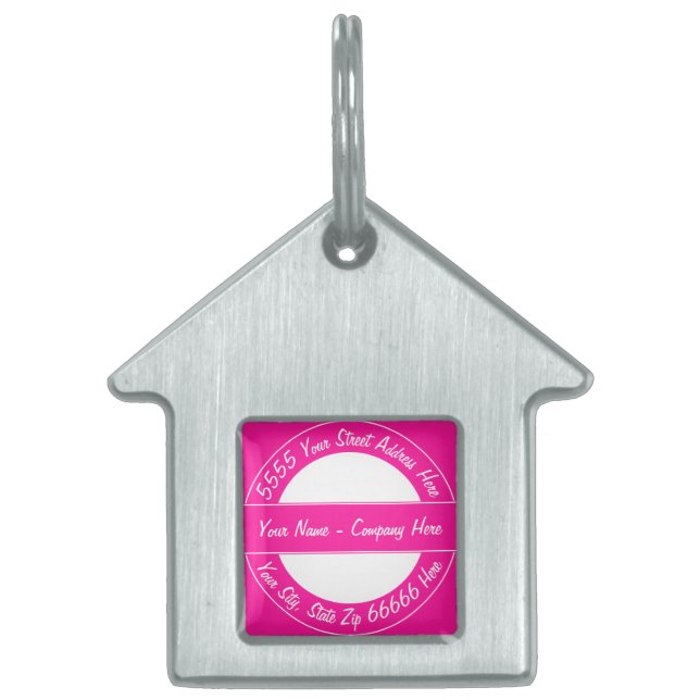 Vorlage für personalisierte benutzerdefinierte Tex Tiermarke (Vorderseite)