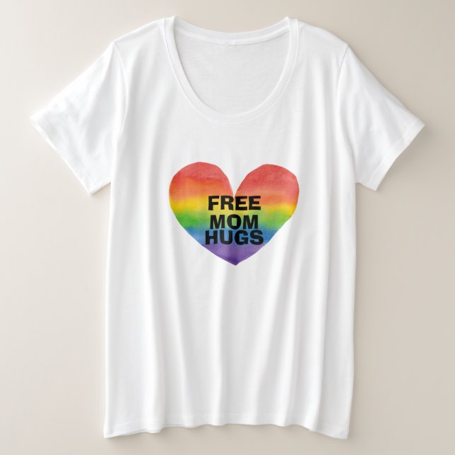 Vorlage für personalisierte Freie Mama Große Größe T-Shirt (Design vorne)