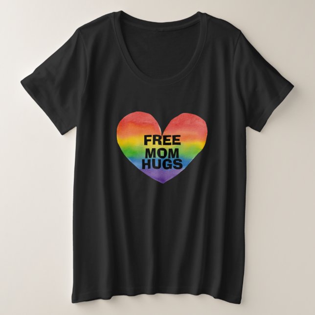 Vorlage für personalisierte Freie Mama Große Größe T-Shirt (Design vorne)