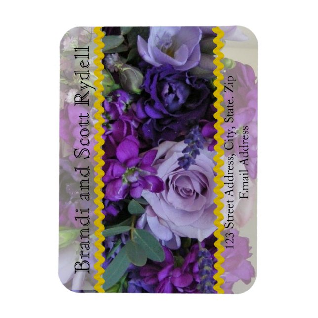 Vorlage für Personalisierte Gastgeschenk Hochzeit Magnet (Vertikal)