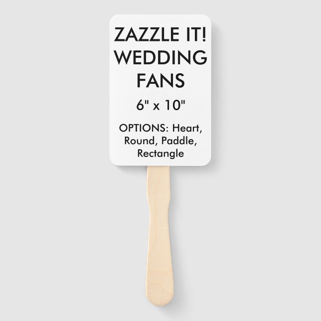 Vorlage für Personalisierte WEDDING-FANS mit 6 Zol Fächer (Vorderseite)