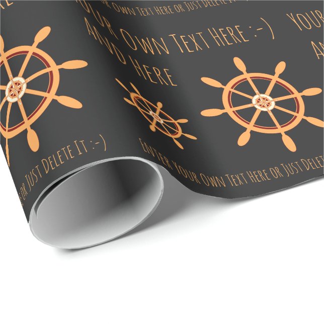 Vorlage für persönliche Geschenke für Sailor Capta Geschenkpapier (Rolleneckpunkt)