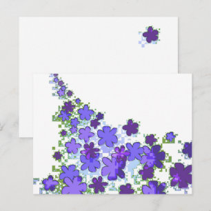 Vorlage für Postkarten zum Kaskadieren von Blume