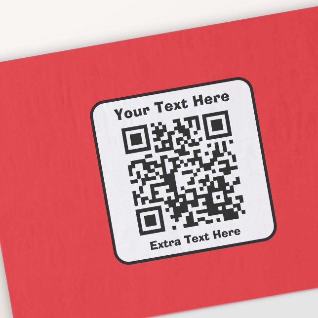 Vorlage für QR-Code mit bearbeitbarem Text Seidenpapier (Von Creator hochgeladen)