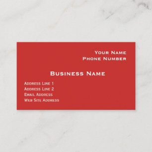 Vorlage für Red Semi Gloss Business Card Visitenkarte