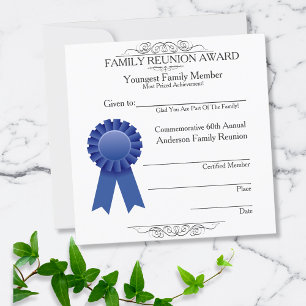 Vorlage für Ribbon Youngest Family Wiedersehen Awa