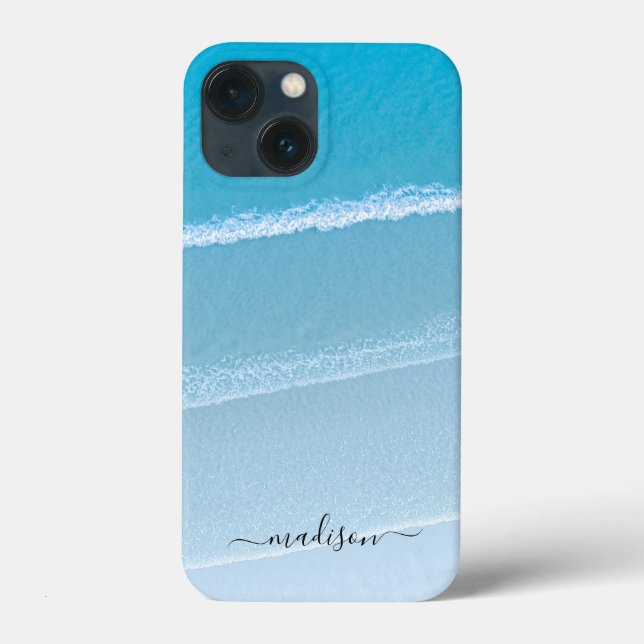 Vorlage für Sandseewellen mit Individuelle Name Case-Mate iPhone Hülle (Rückseite)