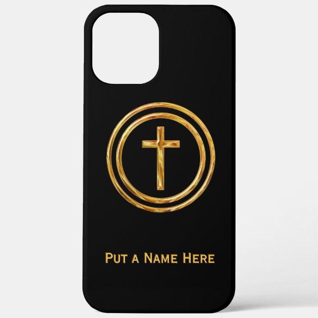 Vorlage für Schwarz- und Goldkreuz Case-Mate iPhone Hülle (Rückseite)