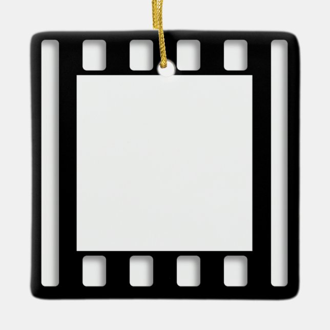 Vorlage für Schwarzweißkino-Filme Keramikornament (Vorderseite)