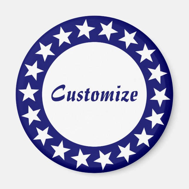 Vorlage für Sterne anzeigen Magnet (Vorne)