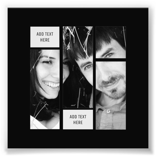 Vorlage für Text im Schwarzen Foto - Übertragung a (Vorne)