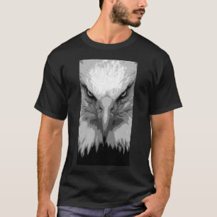 Vorlage für Tieradler Moderne Mens Black T-Shirt