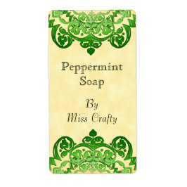 Vorlage für Vintage grüne Blumen