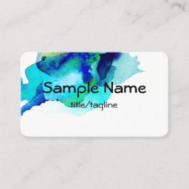 Vorlage für Visitenkarten, abstrakte Farbe Visitenkarte