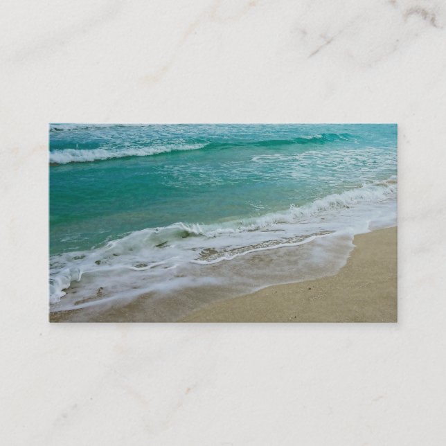 Vorlage für Visitenkarten am Meer - Original-Foto Visitenkarte (Vorderseite)