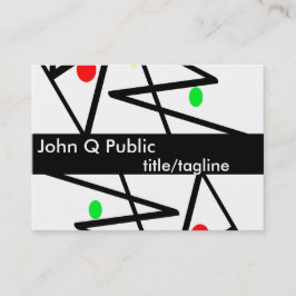 Vorlage für Visitenkarten der modernen Kunst Visitenkarte