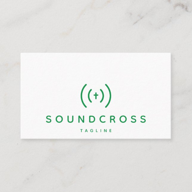 Vorlage für Visitenkarten für Cross- und Sound-Log Visitenkarte (Vorderseite)