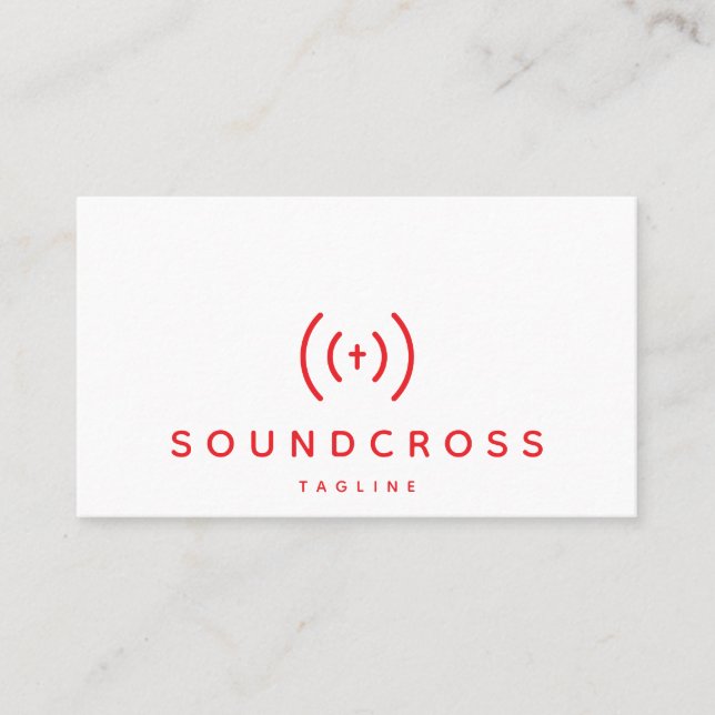Vorlage für Visitenkarten für Cross- und Sound-Log Visitenkarte (Vorderseite)