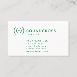 Vorlage für Visitenkarten für Cross- und Sound-Log Visitenkarte