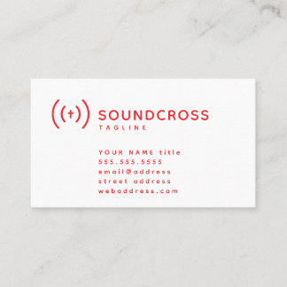 Vorlage für Visitenkarten für Cross- und Sound-Log Visitenkarte
