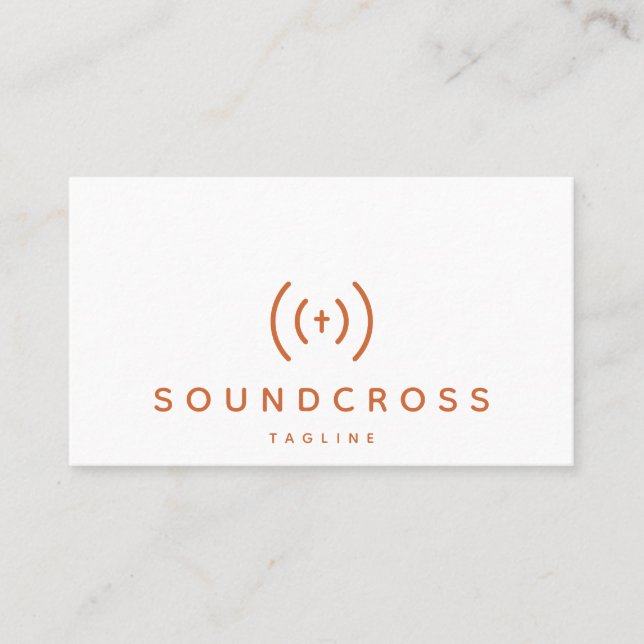 Vorlage für Visitenkarten für Cross- und Sound-Log Visitenkarte (Vorderseite)