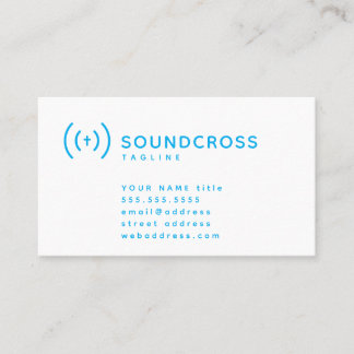 Vorlage für Visitenkarten für Cross- und Sound-Log Visitenkarte