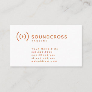 Vorlage für Visitenkarten für Cross- und Sound-Log Visitenkarte
