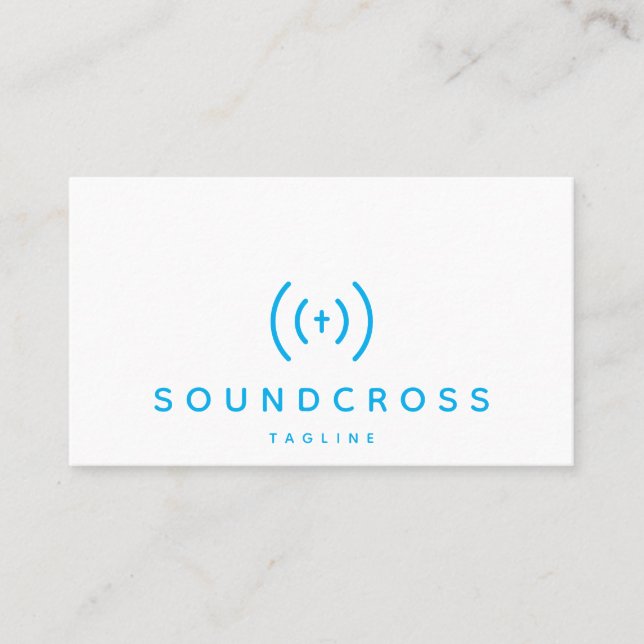 Vorlage für Visitenkarten für Cross- und Sound-Log Visitenkarte (Vorderseite)
