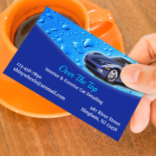 Vorlage für Visitenkarten für mobiles Autodetailin Visitenkarte