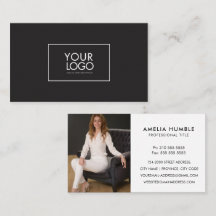 Vorlage für Visitenkarten mit individuellem Logo u