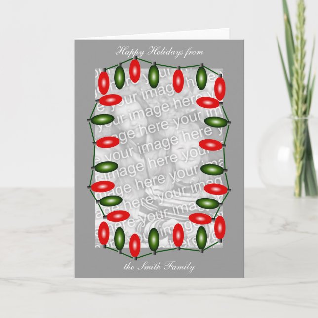 Vorlage für Weihnachtsbeleuchtung (Vorderseite)