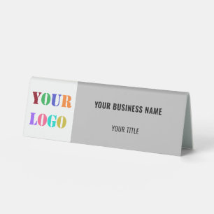 Vorlage für YCompany-Logo Name Business Table Sign Tischaufsteller