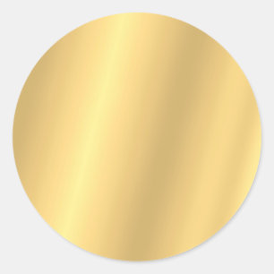Vorlage Glamour Eleganz Blanko Faux-Gold Runder Aufkleber