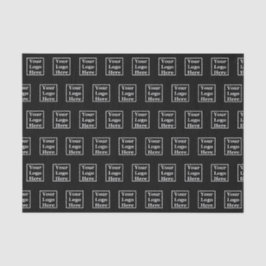 Vorlage Ihres Logos hier Schwarz Seidenpapier