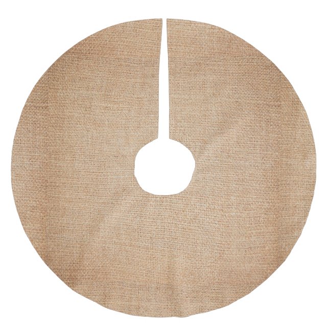Vorlage - Jute Hintergrund Polyester Weihnachtsbaumdecke (Vorderseite)