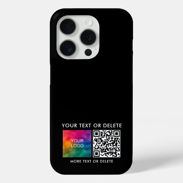 Vorlage QR-Code Ihr Firmenlogo auf Case-Mate iPhone Hülle (Rückseite)