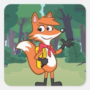 Vorlage Quadratischer Aufkleber