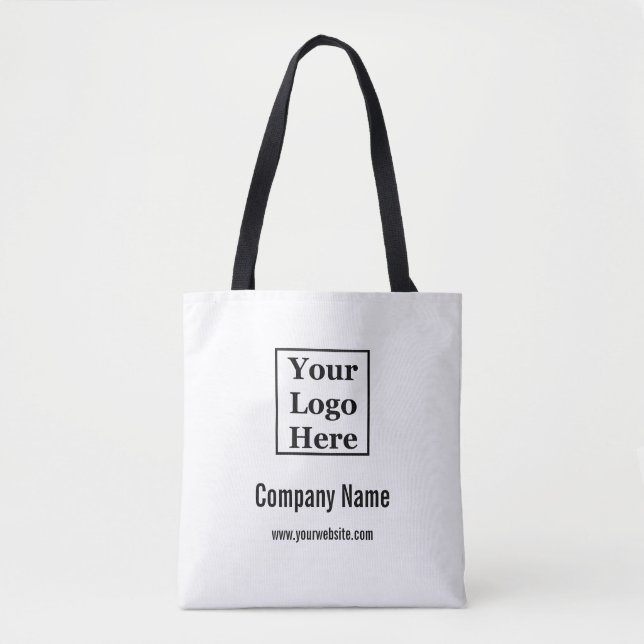 Vorlage Schwarz-Weiß-Logo Tasche (Vorderseite)