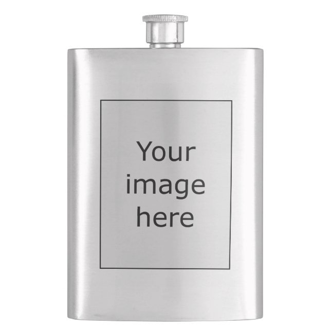 Vorlage: Wappen + Tartan Flask Flachmann (Vorderseite)