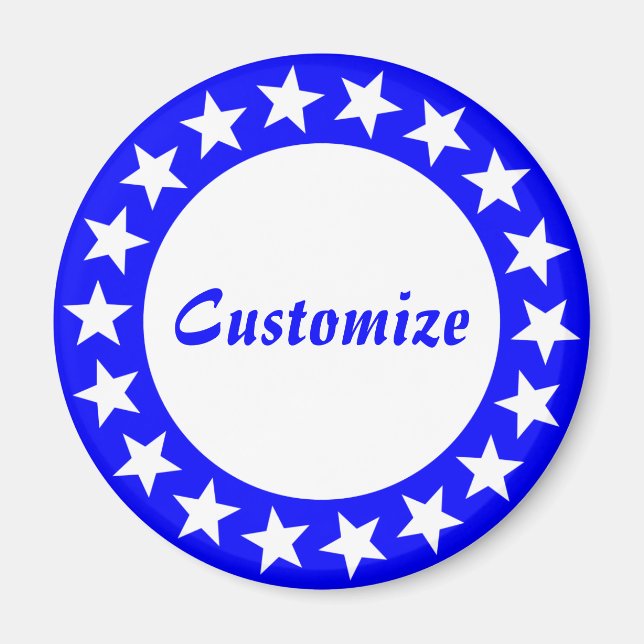 Vorlage zum Anzeigen von Sternen - 2 Magnet (Vorne)