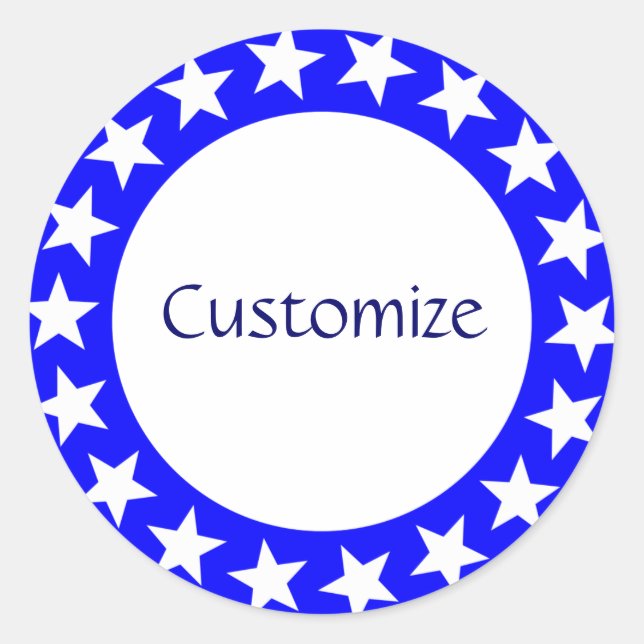 Vorlage zum Anzeigen von Sternen - 2 Runder Aufkleber (Vorderseite)