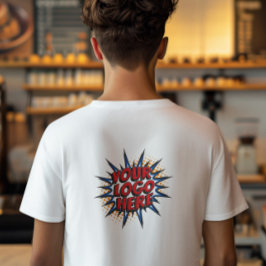 Vorlage zum Hochladen von Logos - Zurück - Erstell T-Shirt