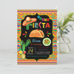 Vorlagen der mexikanischen Fiesta-Party Einladung