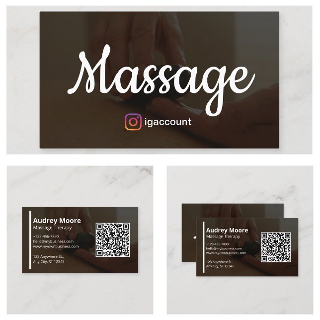 Vorlagen Design Moderne Massagetherapie Visitenkarte (Templates Design Modern Massage Therapy Business Card
)
