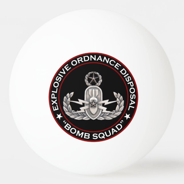 Vorlagen-EOD-Bombengeschwader Tischtennisball (Rückseite)
