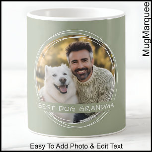Vorlagen-Foto-Nachricht Andenken Oma Grün C22 Kaffeetasse