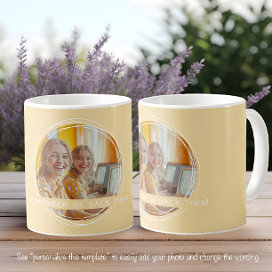 Vorlagen-Foto-Nachricht Andenken-Partner Gelb C62 Kaffeetasse