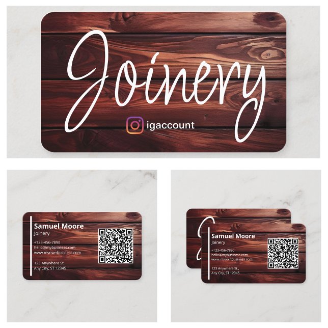 Vorlagen für den Besuch von Joinery Visitenkarte (Joinery Visit Designs Templates Business Card
)